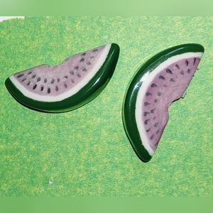 Slice of Watermelon Earrings